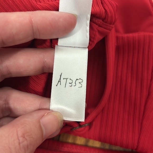 Andie x Mindy Bikini Set Maui Top Rib Swimsuit Flame Red size small NWT/NWOT - Picture 12 of 14